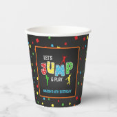 Gobelets En Papier Trampoline Birthday Paper Cup - Garçon (Recto)