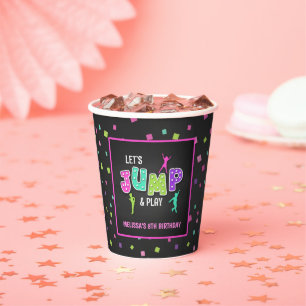 Gobelets En Papier Trampoline Birthday Paper Cup - Girl