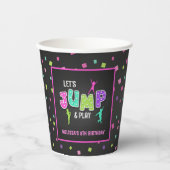 Gobelets En Papier Trampoline Birthday Paper Cup - Girl (Recto)