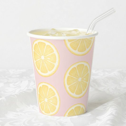 Gobelets En Papier Tranche de citron