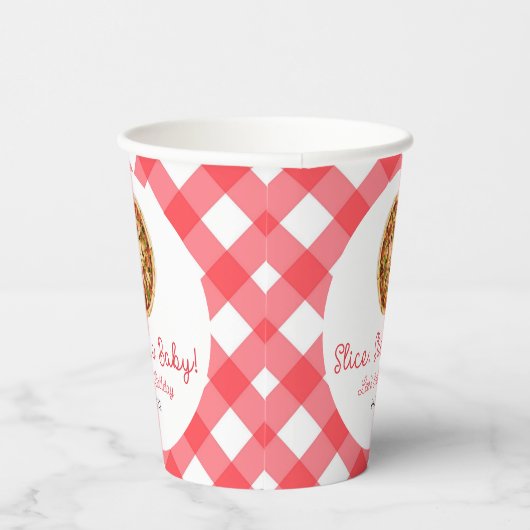 Gobelets En Papier Trancher, Trancher, Bébé ! Pizza fête d'anniversai (Droite)