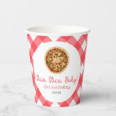 Gobelets En Papier Trancher, Trancher, Bébé ! Pizza fête d'anniversai (Recto)