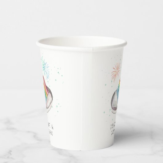 Gobelets En Papier Tranches d'amour pour couples personnalisés (Droite)