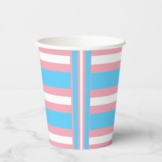 Gobelets En Papier Trans Pride ! (Gauche)