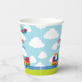 Gobelets En Papier Transport Coupes de papier d'anniversaire Boy Trai (Droite)