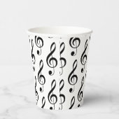 Gobelets En Papier Treble Clef Musical Paper Cup (Droite)