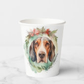 Gobelets En Papier Treeing Walker Christmas Wreath Festive Pup (Verso)