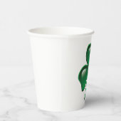 Gobelets En Papier Trèfle à trois feuilles Shamrock vert (Droite)