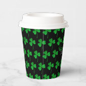 Gobelets En Papier Trèfles scintillants verts Joyeuse St Patrick (Droite)