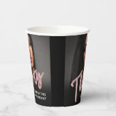 Gobelets En Papier Trente 30e anniversaire script photo parties scint (Gauche)