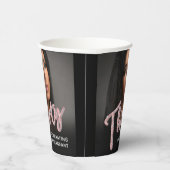 Gobelets En Papier Trente 30e anniversaire script photo parties scint (Droite)