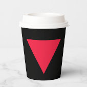 Gobelets En Papier triangle rouge inversé (Verso)