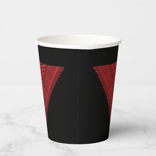 Gobelets En Papier triangle rouge Keffiyeh symbole de résistance de l (Droite)