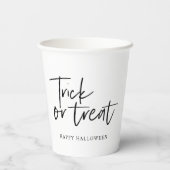 Gobelets En Papier Trick and treat | Happy Halloween (Verso)