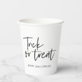 Gobelets En Papier Trick and treat | Happy Halloween (Recto)