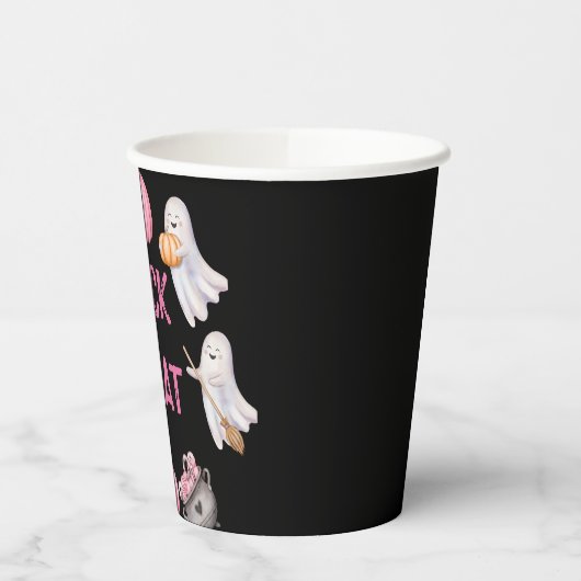 Gobelets En Papier Trick Or Three Halloween Ghost 3rd Birthday Party (Gauche)