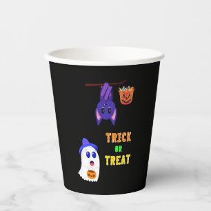 Gobelets En Papier Trick Ou Treat Bats Candy 31 UK Octobre Halloween