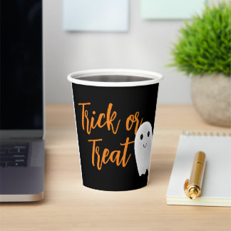 Gobelets En Papier Trick ou Treat Halloween