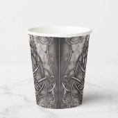 Gobelets En Papier Triquetra Trinity Knot Silvery Pewter Faux Metal (Droite)