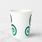 Gobelets En Papier Triskele vert (Gauche)