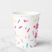 Gobelets En Papier Trois est Sweet Sprinkings 3e anniversaire (Droite)