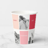 Gobelets En Papier Trois photos | Bonne Saint Valentin (Verso)