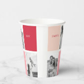 Gobelets En Papier Trois photos | Bonne Saint Valentin (Droite)