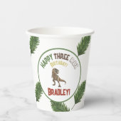 Gobelets En Papier Trois Rex Anniversaire Dino (Recto)