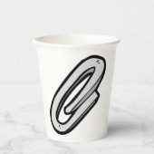 Gobelets En Papier Trombone à papier géant de bureau et papeterie (Recto)