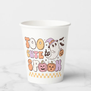 Gobelets En Papier Trop mignon pour parler Halloween