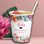 Gobelets En Papier Tropical Aloha Luau Graduation 2024