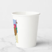 Gobelets En Papier Tropical Beach Vacation Coconut Flowers Flip Flops (Gauche)