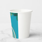 Gobelets En Papier Tropical blue teal (Gauche)