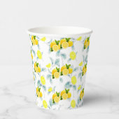 Gobelets En Papier Tropical Citrus été frais Orange lemon Slice (Droite)