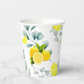 Gobelets En Papier Tropical Citrus été frais Orange lemon Slice (Gauche)