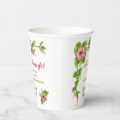 Gobelets En Papier Tropical Paradise Floral Design tasse papier (Droite)
