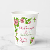 Gobelets En Papier Tropical Paradise Floral Design tasse papier (Recto)