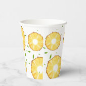 Gobelets En Papier TROPICAL SUMMER ananas Slice Motif tendance (Droite)