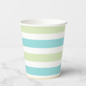 Gobelets En Papier Tropiques de Whimsical Cabana Stripes (Verso)