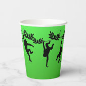 Gobelets En Papier Troupe de singes (Verso)
