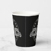 Gobelets En Papier Trucker personnalisé Big Rig Semi Camion Camion (Droite)