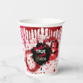 Gobelets En Papier True Crime Queen Personnalisé (Recto)