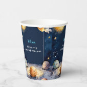 Gobelets En Papier True Space First Trip Around The Sun 1st Birthday (Droite)