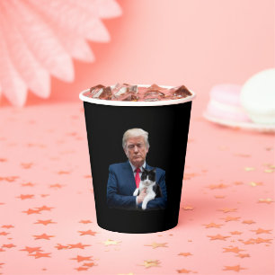 Gobelets En Papier Trump 2024 Cat MAGA Funny Trump Cat