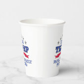 Gobelets En Papier Trump 2024 Foi Liberté familiale (Droite)