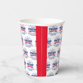 Gobelets En Papier Trump 2024 Foi Liberté familiale (Droite)