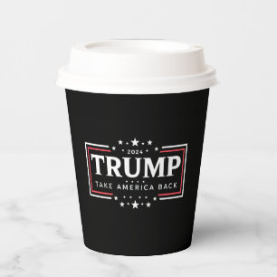 Gobelets En Papier Trump 2024 Reprenez l'Amérique