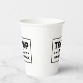 Gobelets En Papier Trump 2024 : Trump et l'Amérique (Droite)