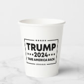 Gobelets En Papier Trump 2024 : Trump et l'Amérique (Recto)