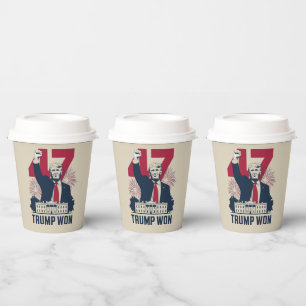 Gobelets En Papier Trump a encore gagné élection 2024 président 47e